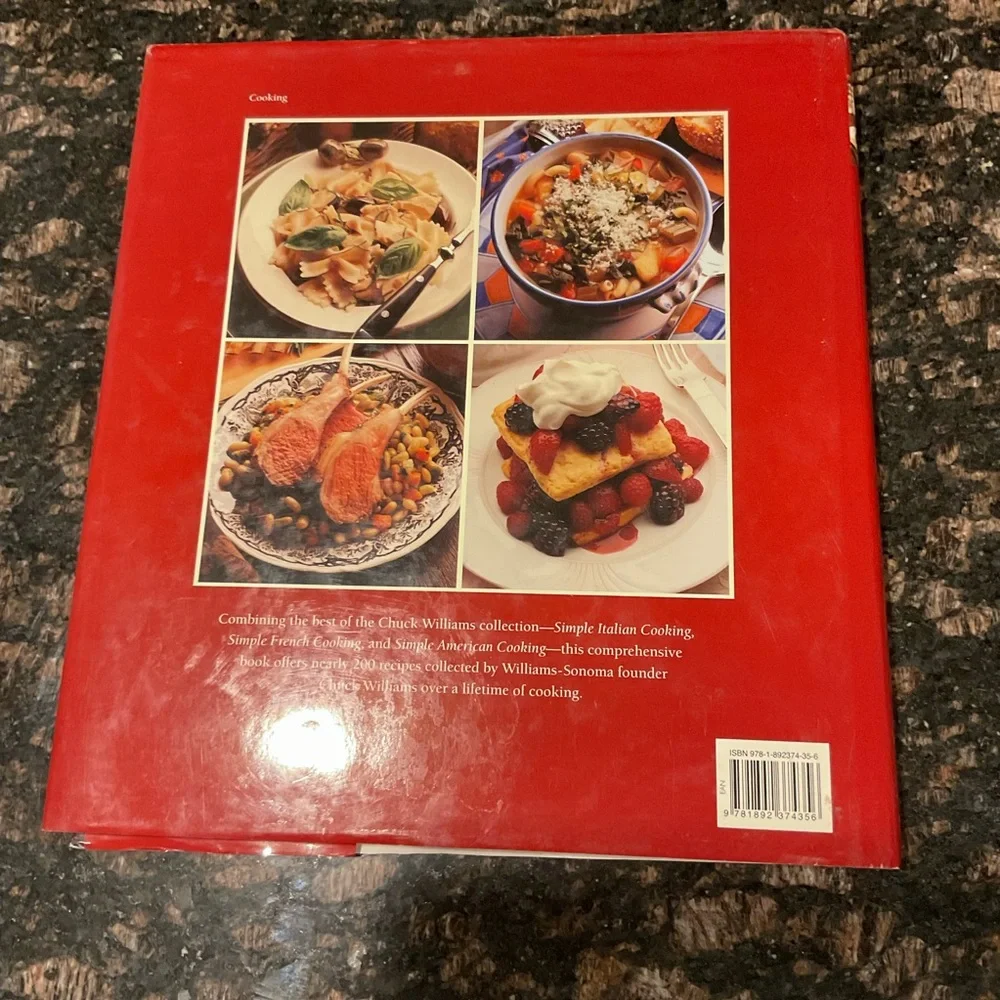 Williams Sonoma Simple Classics Cookbook with Rich Brown Cover
